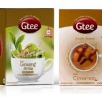 GTEE Green Tea Bags - Ginseng & Cinnamon Tea Bags, 25 Tea bags (Pack of 2) - Fast UK Delivery