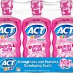 ACT Kids Anticavity Fluoride Rinse, BubbleGum Blowout, 16.9 Bottle (3-Pack) - Fast UK Delivery