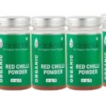 Praakritik Organic Red Chilli Powder | Lal Mirchi Powder | 100% natural | 100% vegetarian | Healthy Spice | No Added Preservatives and Colors | Pack of 5 | 100 Grams - Fast UK Delivery