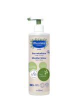 Mustela Organic Micellar Cleansing Water Face & Body 400ml from birth on to entire family - Fast UK Delivery