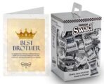 Swad Gift for Happy Brothers Day with Card (Swad Digestive Candy 125 Gift Box & 1 Greeting card) - Fast UK Delivery