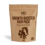 MB Herbals Growth Booster Hair Pack | Henna from Rajasthan Blended with 10 Herbs 250g | External Use Only - Fast UK Delivery