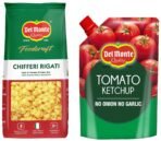 Del Monte Tomato Ketchup No Onion No Garlic Pouch, 950 g & Food Craft Elbow Pasta, 1kg - Fast UK Delivery