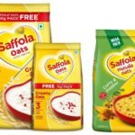 Saffola Oats, 1 kg with Free Saffola Oats 400 gm + Saffola Masala Oats, Curry & Pepper, 500g - Fast UK Delivery