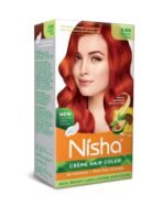Nisha Copper Red Cream Hair Colour For Highlight Hair Colour For Men and Women 100% Grey Coverage Hair Colour With Natural Herbs and Henna Extracts For Hair Care Pack of 1 - Fast UK Delivery