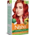 Nisha Copper Red Cream Hair Colour For Highlight Hair Colour For Men and Women 100% Grey Coverage Hair Colour With Natural Herbs and Henna Extracts For Hair Care Pack of 1 - Fast UK Delivery