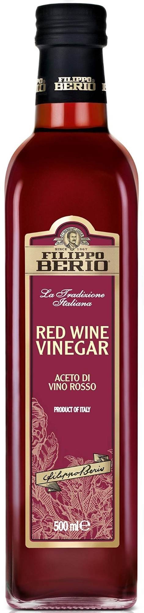 uk71LIGzHgfXL-1-1.jpg Filippo Berio Red Wine Vinegar, 16.91 fl oz 500 ml - Fast UK Delivery - Image 1