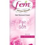 Fem Fairness Naturals Fair and Soft Hair Removal Cream for Sensitive Skin, 40 g (50% Extra), (Pack of 4) - Fast UK Delivery