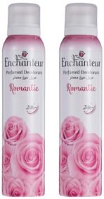 Enchanteur Romantic Perfumed Deodorant Body Spray for Women | Ever Lasting | No Gas | Floral Freshness & Odour protection | 150ml (Pack of 2) - Fast UK Delivery