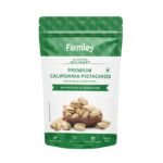 Farmley Premium California Roasted Salted Pistachios | 200 g | Pista, Dry Fruits, Pistachios, Nutritious & Crunchier Pista Nuts, Tasty & Healthy Snacks (Pack of 1) - Fast UK Delivery