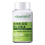 HEALTH VEDA ORGANICS PRIVATE LIMITED Ginkgo Biloba 120 mg | 60 Veg Capsules | Supports Better Concentration & Memory | For both Men & Women - Fast UK Delivery
