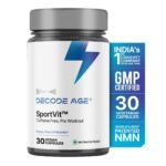 Decode Age Sportvit| Caffeine-Free Pre-Workout For Athletic Performance|Boost Energy,Enhance Muscle Recovery & Endurance |Nmn,L-Taurine,Inositol|30 Vegan Capsules,1 Count - Fast UK Delivery