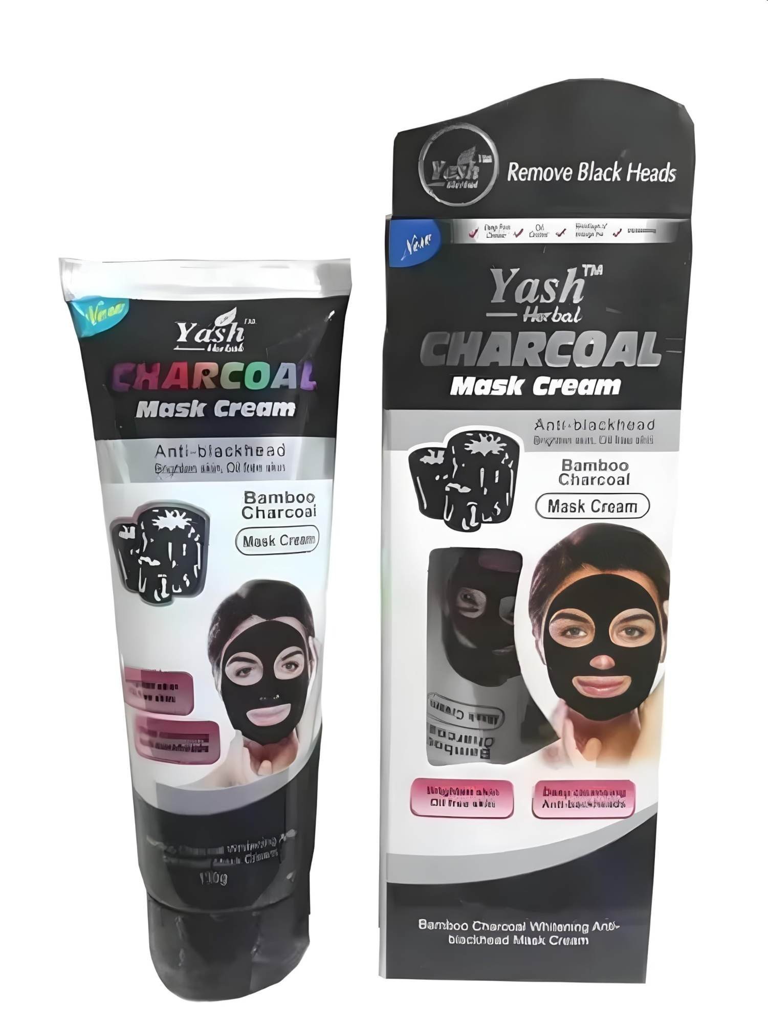 uk71MuinZfhTL-1.jpg Aklaris Herbal Bamboo Charcoal Face Mask Cream | Deep Cleansing Peel-Off Face Mask | Removes Blackheads, Excess Oil & Impurities | Brightens Skin & Unclogs Pores | Anti-Acne Detox Formula 120g - Fast UK Delivery - Image 1
