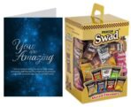 Swad You Are Amazing Gift with Card (Swad Mixed Candy 125 Gift Box & 1 Greeting card) - Fast UK Delivery