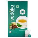 Vedaka Detoxifying Kahwa Tea | 100 teabags | Contains Salt, Ginger, Tulsi, Cinnamon, Black Pepper, Cloves, Nutmeg, Asafoetida & Cardamom Seed | Natural Body Cleanser, 180 gram - Fast UK Delivery