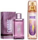 Engage Femme Eau De Parfum for Women, Citrus and Floral, Skin Friendly and Long Lasting, 90ml & Engage W2 Perfume Spray for Women, 120ml - Fast UK Delivery