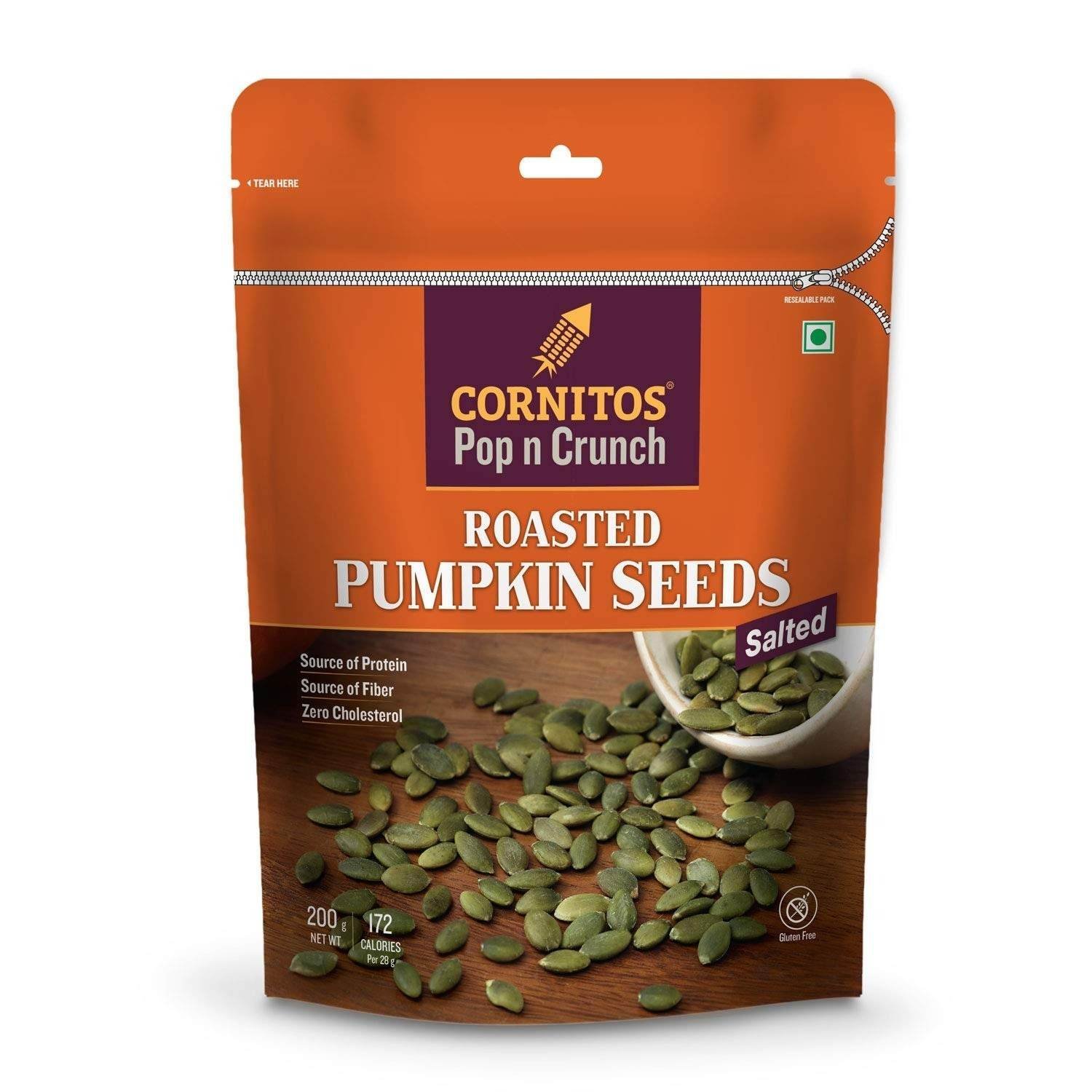 uk71OZw6cqsNL-1-1.jpg Cornitos Pumpkin Seeds Roasted Salted, 200g - Fast UK Delivery - Image 1