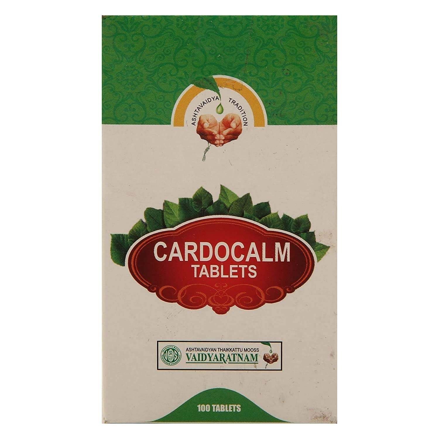 uk71OoOjjNw6L-1.jpg Vaidyaratnam Cardocalm Tablets -100 - Fast UK Delivery - Image 1