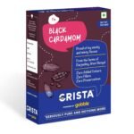 CRISTA Darjeeling Whole Black Cardamom Seeds | Kali/Badi Elaichi | Zero added Colours, Fillers, Additives & Preservatives | Aromatic & Natural | 100 gms