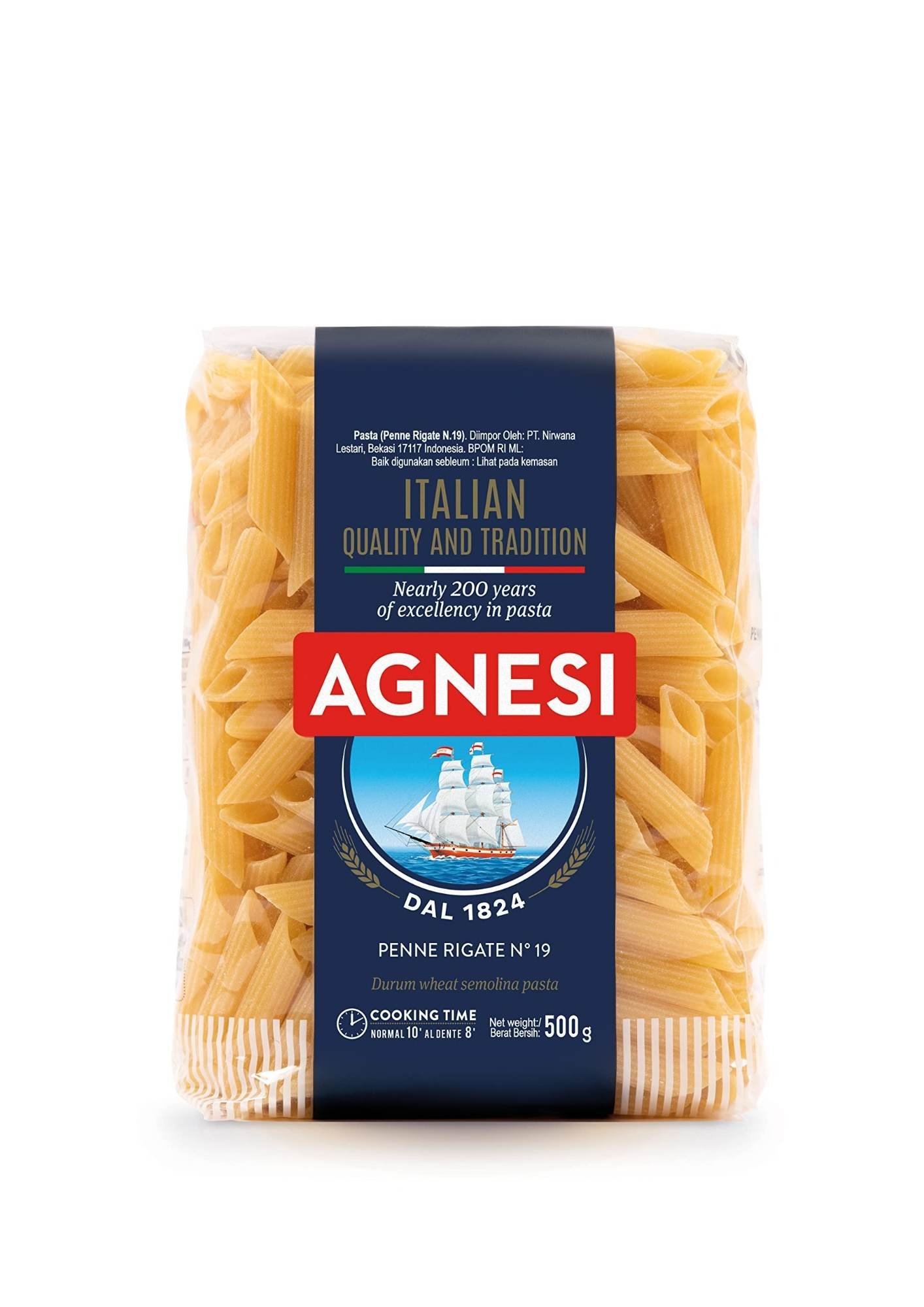 uk71Q4nJz9ynL-1.jpg Agnesi Penne Pasta, 500g, Product of Italy - Fast UK Delivery - Image 1