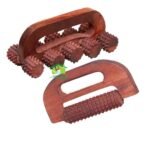 FA INDUSTRIES Wooden 10 Wheel massager (8x3.5 cm), Wooden Handle massager (6x3.5 cm) Combo Kit (Set of 2) (Only Massager Manufacturering) - Fast UK Delivery