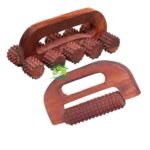 FA INDUSTRIES Wooden 10 Wheel massager (8x3.5 cm), Wooden Handle massager (6x3.5 cm) Combo Kit (Set of 2) (Only Massager Manufacturering) - Fast UK Delivery