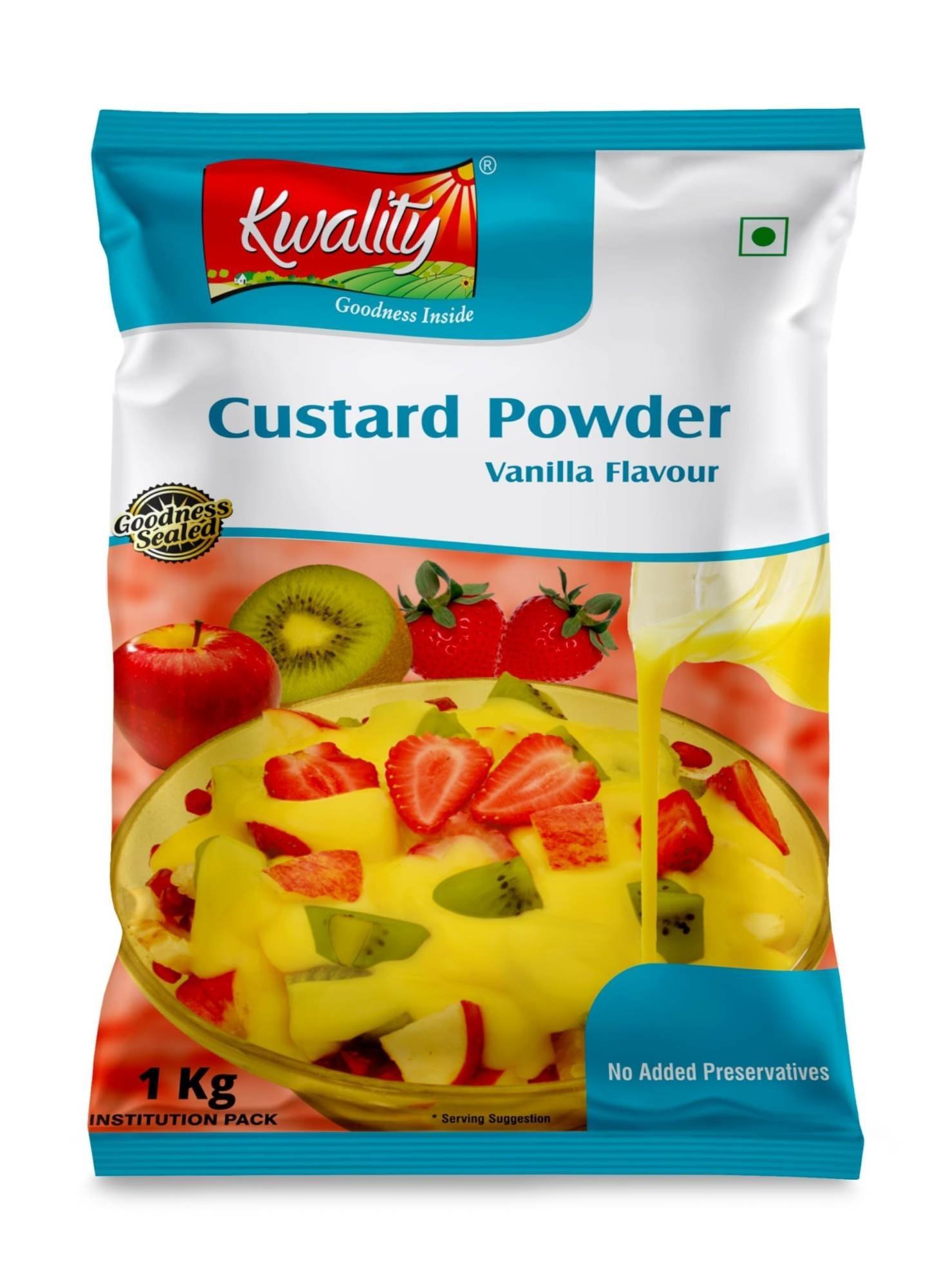 uk71QQOpHBs7L-1-1.jpg Kwality Custard Powder 1kg (Vanilla Flavor), Smooth & Creamy Custard, Quality Ingredients, Best for Fruit Salads - Fast UK Delivery - Image 1