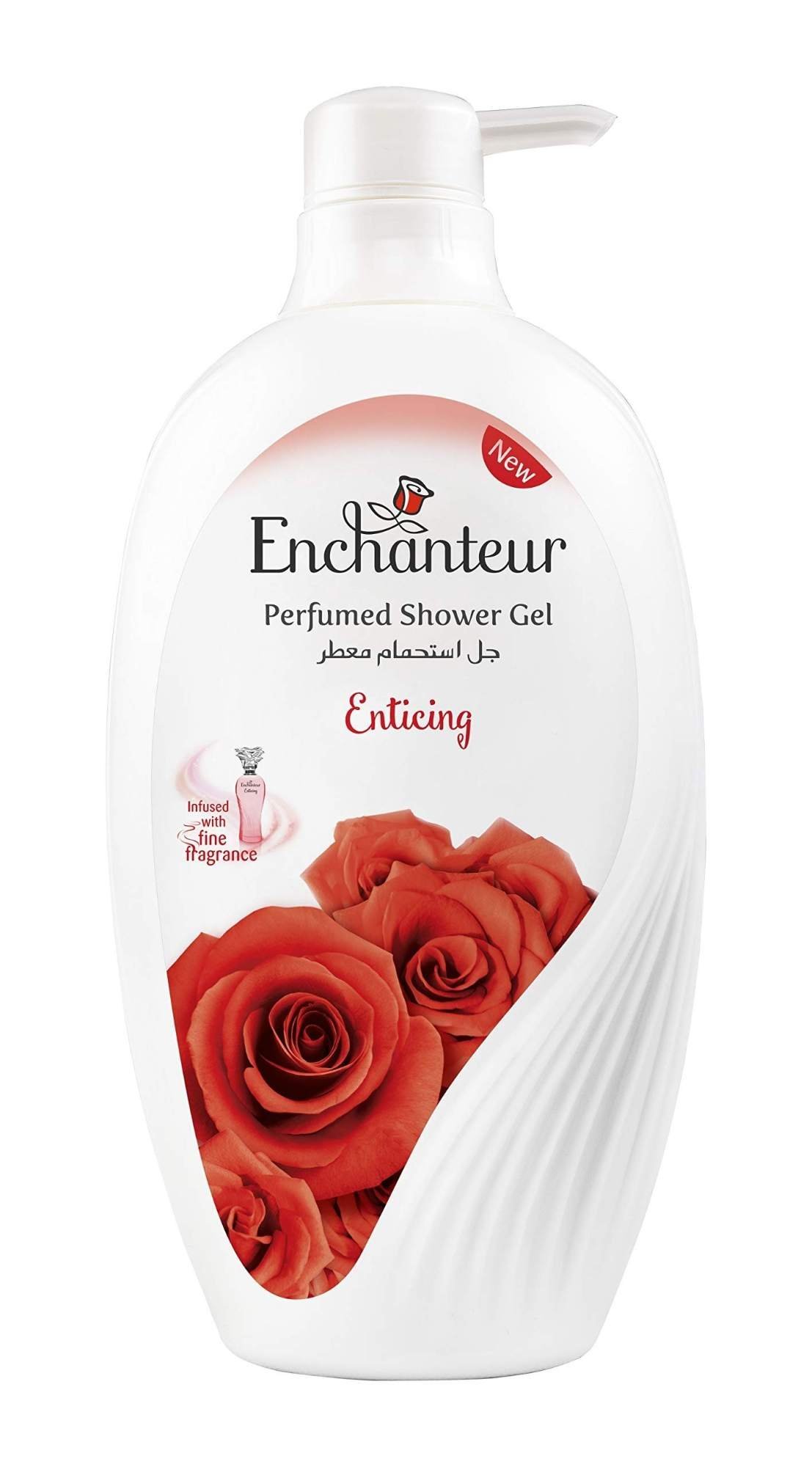 uk71QSfh2IP2L-1-1.jpg Enchanteur Enticing Shower Gel, shower experience with fine floral fragrance, 550ml - Fast UK Delivery - Image 1