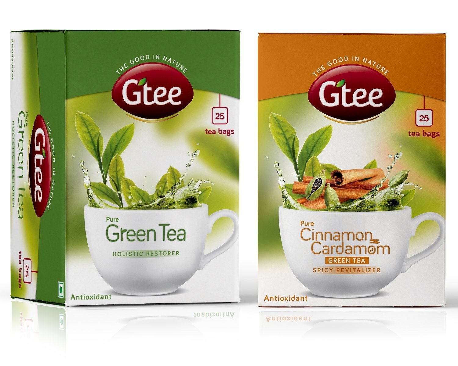 uk71QstFKZEEL-1.jpg GTEE Green Tea Bags - Regular & Green Tea Bags - Cinnamon & Cardamom, 25 Tea Bags (Pack of 2) - Fast UK Delivery - Image 1