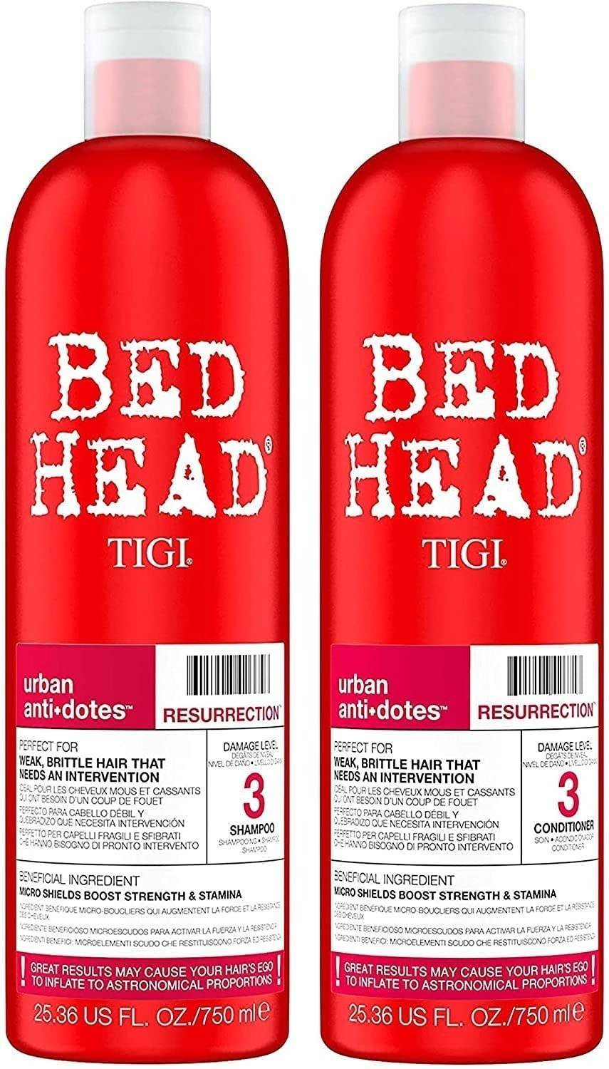 uk71SUeFDYyNL-1.jpg Bed Head Tigi Resurrection Shampoo/Conditioner (25. 36Oz) Set - Fast UK Delivery - Image 1