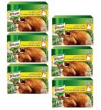 Knorrs Chicken Cubes a Delicious Blend of Chicken, Onion, Parsley and Spices Are an Easy Way To Make a Dish at Your Home Cooked Meals 20g X 6 Cubes - Fast UK Delivery