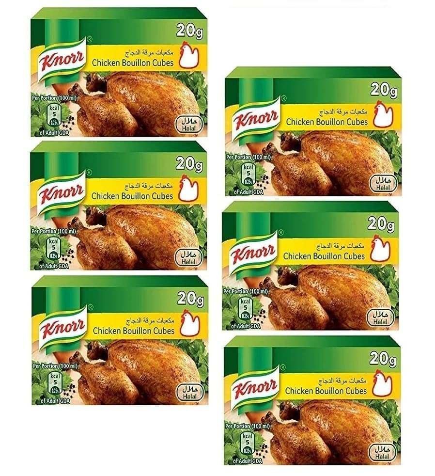 uk71TaEQAy3CL-1-1.jpg Knorrs Chicken Cubes a Delicious Blend of Chicken, Onion, Parsley and Spices Are an Easy Way To Make a Dish at Your Home Cooked Meals 20g X 6 Cubes - Fast UK Delivery - Image 1