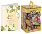 Swad Gift for Best Sister with Card (Swad Mixed Candy 125 Gift Box & 1 Greeting card) - Fast UK Delivery