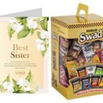 Swad Gift for Best Sister with Card (Swad Mixed Candy 125 Gift Box & 1 Greeting card) - Fast UK Delivery