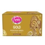 Fem Professional Gold Facial Kit - 300g | For Golden Glow | Instant & Long Lasting Radiance | Deep Cleansing | Professional Spa Like Experience | 5 Unique Step Complete Solution Kit - Fast UK Delivery