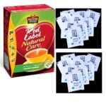 Brooke Bond Red Label Natural Care Tea with 5 Ayurvedic Ingredients, 500g Pack, Premium Sugar, 72 Sachets - Fast UK Delivery