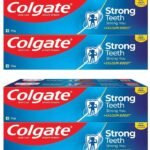 Colgate Strong Teeth, Buy 3+1 Free, 700g (175g x 4, Combo Pack of 8), India's No: 1 Toothpaste Brand, Calcium-Boost for 2X Stronger Teeth, Prevents Cavities, Whitens, Freshens Breath - Fast UK Delivery