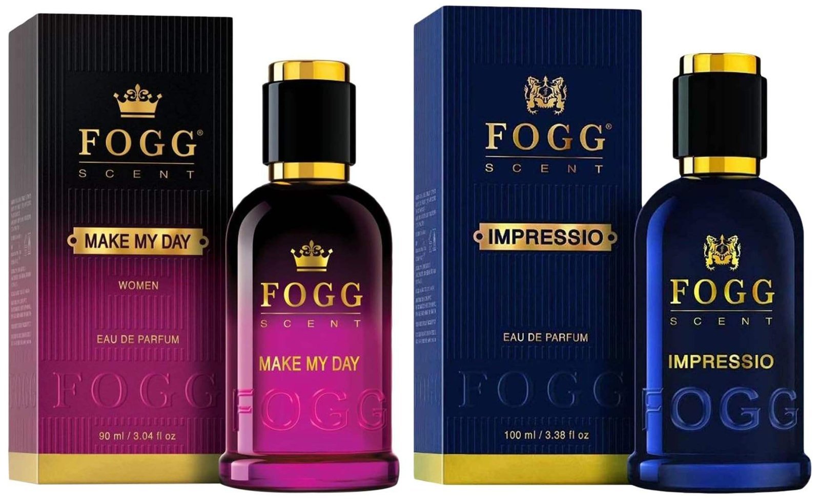 uk71UijlkzLcL-1-1.jpg FOGG Men & Women Impressio Spray Fresh Scent, 100Ml And Make My Day Spray Fresh Scent, 100Ml - Fast UK Delivery - Image 1