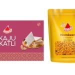 Bambino Combo Pack of Kaju Katli 200 Gms & Spicy Mixture 180 Gms - Fast UK Delivery