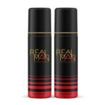 FOGG Men Realman Aerosol Deodorant, 400Ml (Pack Of 2) - Fresh Mood - Fast UK Delivery