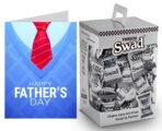 Swad Gift for Happy Fathers Day with Card (Swad Digestive Candy 125 Gift Box & 1 Greeting card) - Fast UK Delivery