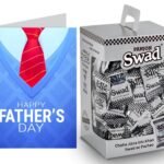 Swad Gift for Happy Fathers Day with Card (Swad Digestive Candy 125 Gift Box & 1 Greeting card) - Fast UK Delivery