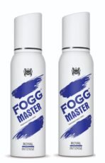 Fogg Master Royal Intense No Gas Deodorant for Men, Long Lasting Perfume Body Spray, 2 x 120ml (Pack Of 2) - Fast UK Delivery