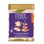 Pride of India | Sauvignon Cream Peachy Oolong Tea | 15 Pyramid Full Leaf Individually Wrapped Tea Bags | Fruity, Creamy & Citrusy Taste | Refreshing & Relaxing Experience | Caffeine - Fast UK Delivery