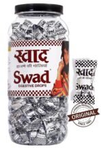 Swad Candy Jar (Digestive & Tangy Indian Masala Flavour Sweet Toffee) Vegan & Gluten Free, 250 Candies Jar - Fast UK Delivery