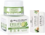 Bella Vita Organic EyeLift Hydrating Natural Under Eye Cream Gel for Dark Circles, 20 gm & Organic Lip Balm for Dry, Damaged and Chapped Lips 5 gm - Fast UK Delivery