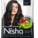 Nisha Natural Black Hair Color Dye Henna Based Black Dye Henna For Hair Men Women Hair Color Black Henna Powder Hair Color Dye Black Without Ammonia 10gm Pack of 10 - Fast UK Delivery
