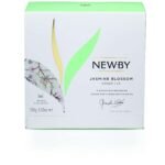 Newby Jasmine Blossom Green Tea, 50 Biodegradable Herbal Tea Bags A Smooth and Delicate Tea with Sweet Jasmine Aroma - Fast UK Delivery