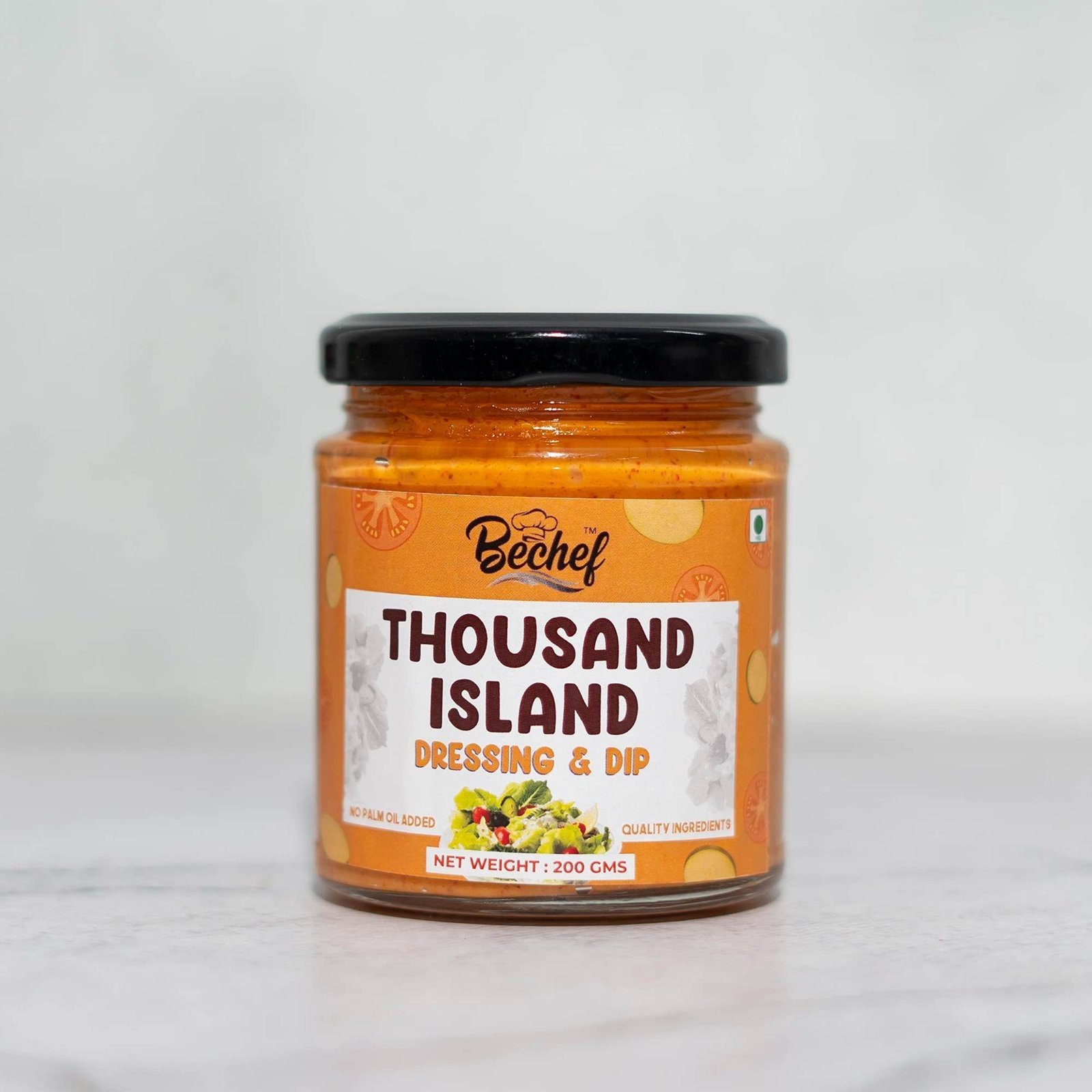 uk71X6NKXUuFL-1-1.jpg Bechef Thousand Island Dip : Salad Dressing : Sandwich Dressing : 200g : No Added Preservatives : Used for Toppings - Fast UK Delivery - Image 1