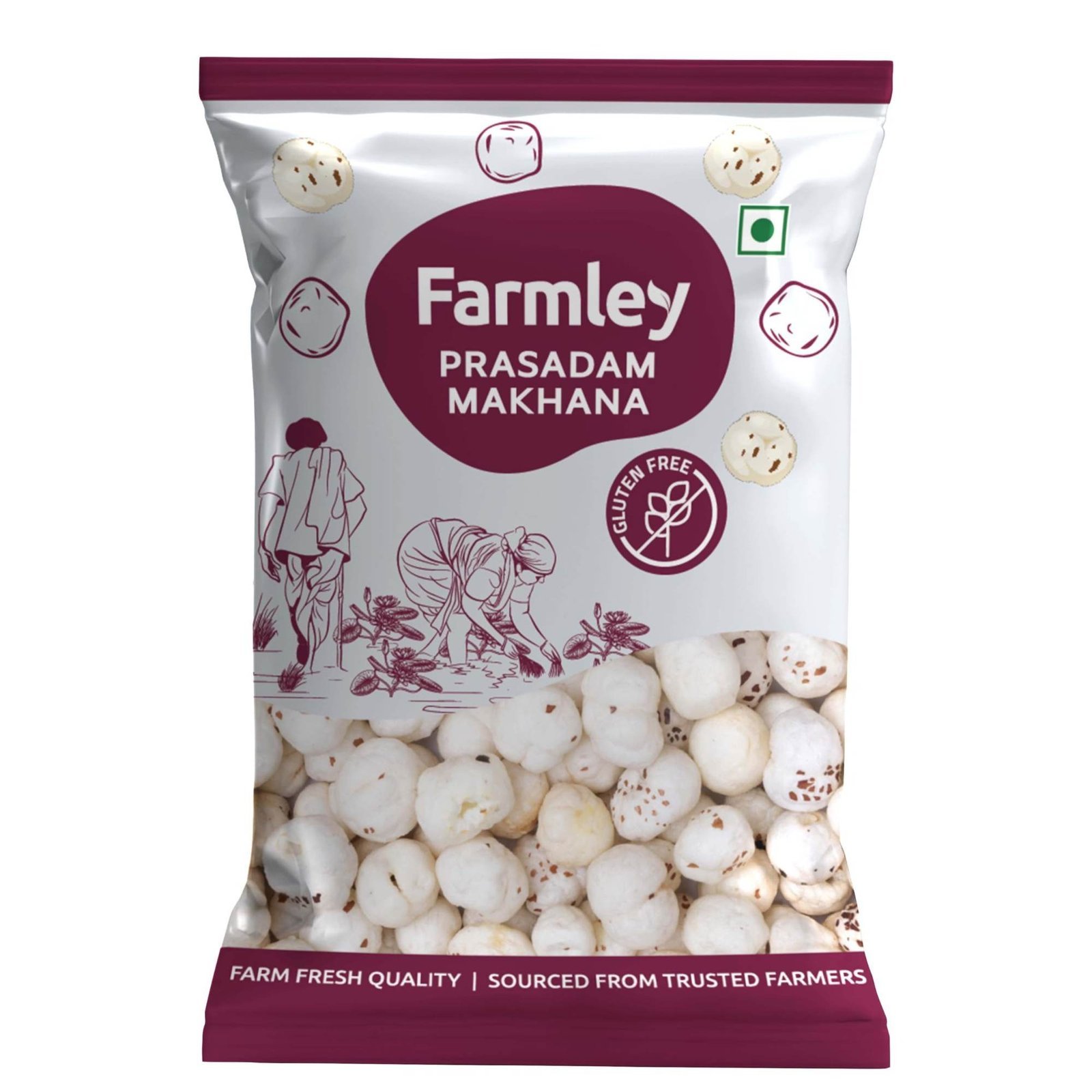 uk71XICXgLCNL-1-1.jpg Farmley Prasadam Makhana, 250 g, Fit for Fasting | Foxnuts, Lotus Puffs | Rich in Calcium, Maintains Weight, Healthy Snacks - Fast UK Delivery - Image 1